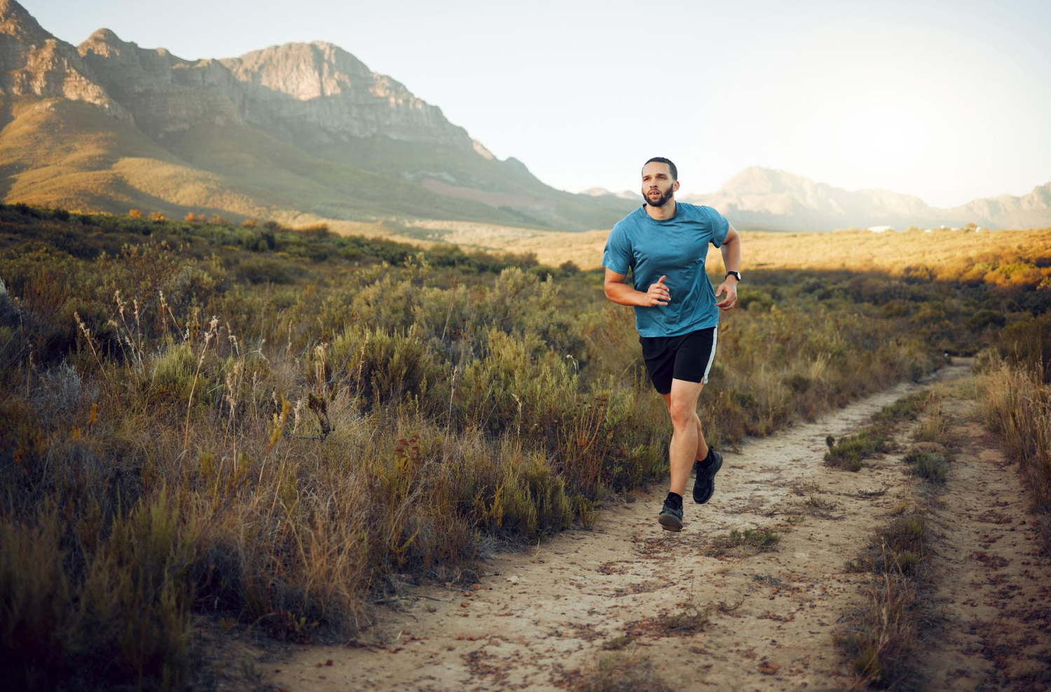 A man running